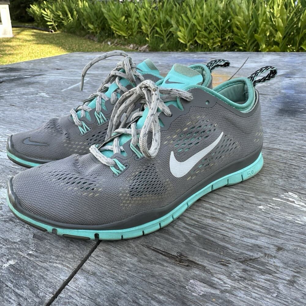 Nike Womens Free 4.0 V2 511527-003 Gray Blue Running Shoes Sneakers Size 6 - 925